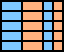 Interlaced horizontally